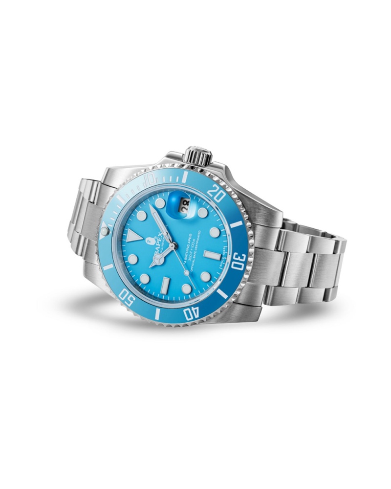 Montre Bape Catégories 1 BAPEX? Bleu Clair Homme | FVT-37398756